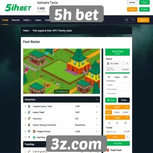 Avaliação das funcionalidades do site 5h bet