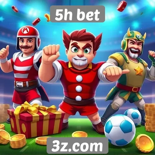 Variedade de jogos disponíveis na plataforma 5h bet